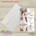 Beyaz Zarflı Davetiye - 416