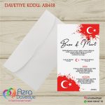 Beyaz Zarflı Davetiye - 418