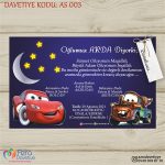 Zarfsız Sünnet Davetiyeleri - AS 003