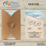 Kelebek Davetiye - AKK326