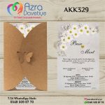 Kelebek Davetiye - AKK329