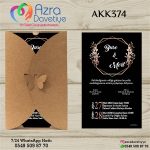 Kelebek Davetiye - AKK374