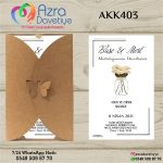 Kelebek Davetiye - AKK403