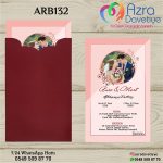 Dik Zarflı Davetiye - ARB132 - Görsel 2