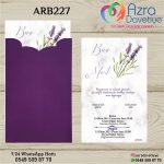 Dik Zarflı Davetiye - ARB227