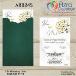 Dik Zarflı Davetiye - ARB245