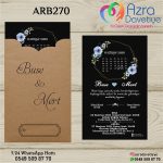 Dik Zarflı Davetiye - ARB270 - Görsel 2