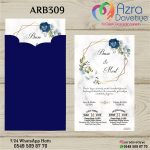 Dik Zarflı Davetiye - ARB309