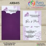 Dik Zarflı Davetiye - ARB413